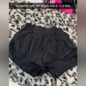 lululemon athletica Black Athletic Shorts Lightweight Elastic Waist